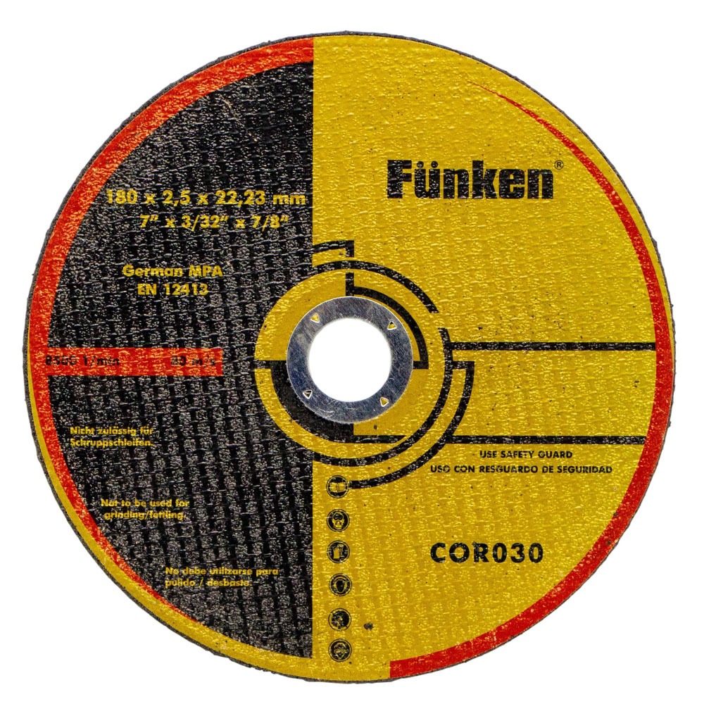 Disco Corte Metal Funken 7 X 2,5 Mm