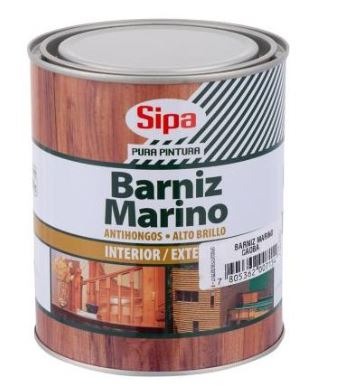 Barniz Marino Soquina  C/fungicida Natural 1/4 Gl 