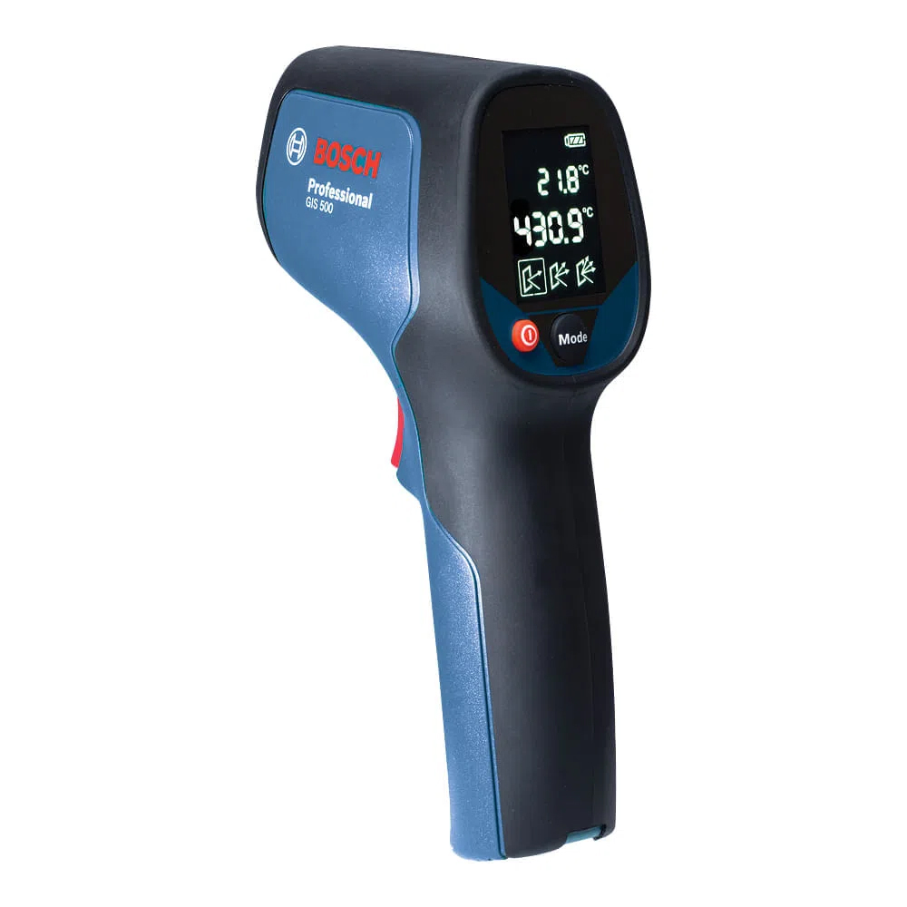 Detector De Temperatura  Bosch  Pirometro Digital -30 A 500 °c Bateria 2aa Incluido Mod:  Gis500