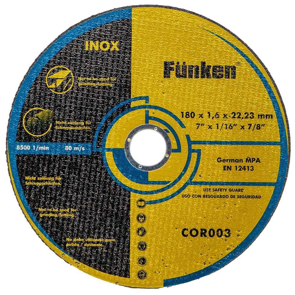 Disco Corte Inoxidable Funken 7 X 1,6 Mm