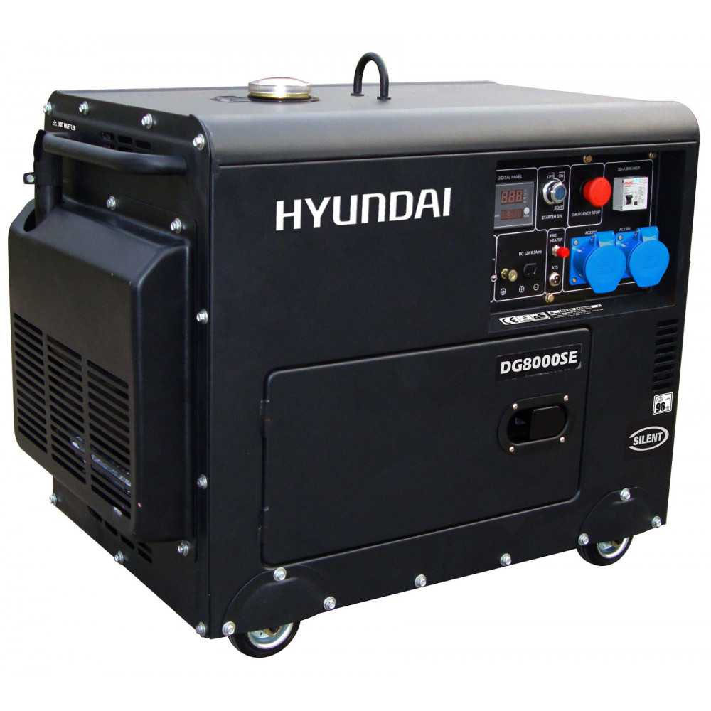 Generador Hyundai Diesel 6/6.3 Kw/kva P/ Elect. Cerrado Insonorizado Mod: 78dhy8000se