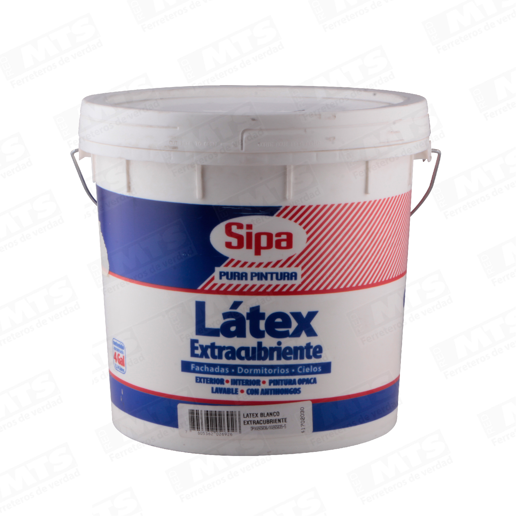 Latex Sipa Extra Cubriente Blanco 4 Gl.