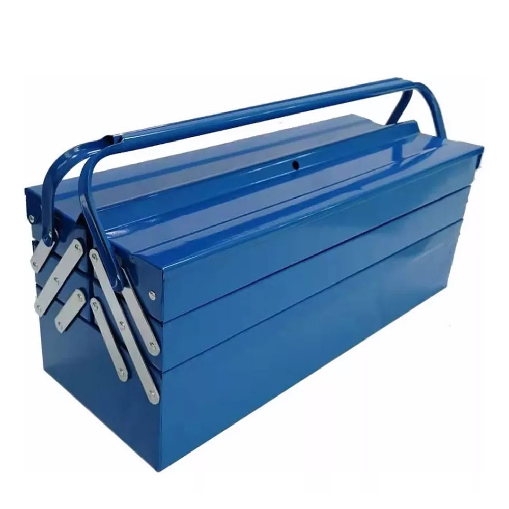 Caja Porta Herramientas  Metal Tramontina 5 Cajones Azul 4,7kg 30x50x20 Cm