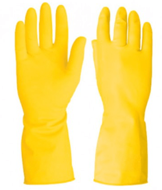 Guante latex domestico amarillo (e12)