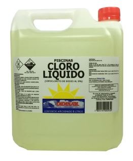 Cloro liquido piscina dideval 5 lts (e5)