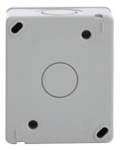 Caja para intemperie de 1 posicion sin modulo gris habit21 (marisio) mwd090164501 (e12)