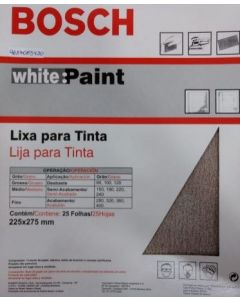 (dd) lija madera + pintura bosch white for paint gr 150 (085461) (e25)