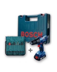 Taladro Percutor Bosch Mod: Gsb 180 Li + Set De 23 Accesorios
