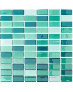 Malla vidrio rectangular verde 30 x 30 (mosa30) (e18)
