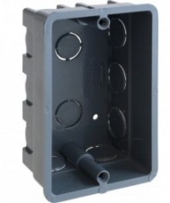 Caja derivacion plastica embutir apilable gris sin inserto 100x64x41(marisio) mwd050081000 (e100)